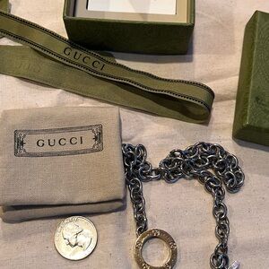 Gucci 18K Gold and Stainless Steel Toggle